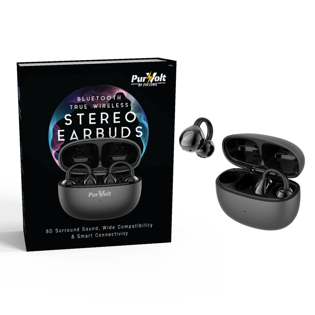 Complete Wireless Audio & Charging Bundle – Alarm Clock Radio Speaker with Wireless Charger + Earbuds