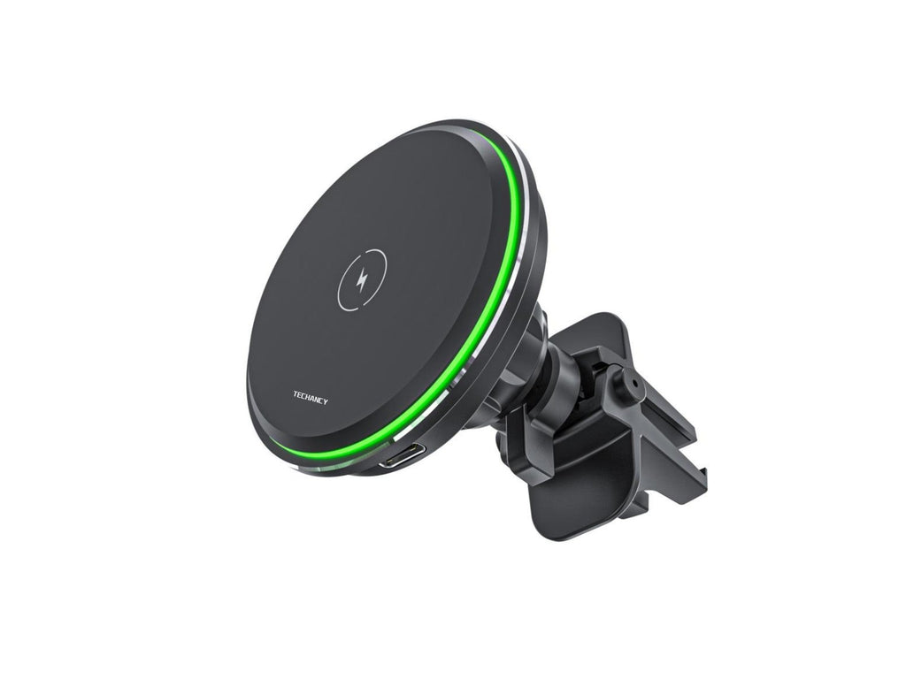 Techancy Suporte Para Telemóvel Com Carregador Sem Fios Para Automóvel  TF2794, Carregamento Sem Fios De 15 W，-0